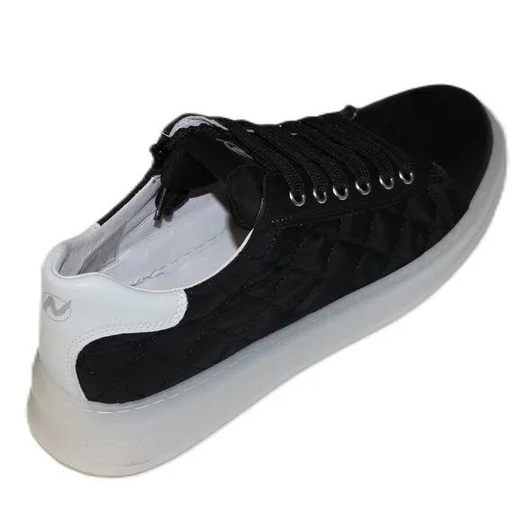 NATURINO BIG KIDS MERIA ZIP BLACK/WHITE SNEAKERS